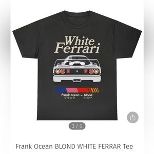 Frank Ocean White Ferrari Tee Medium Brand new